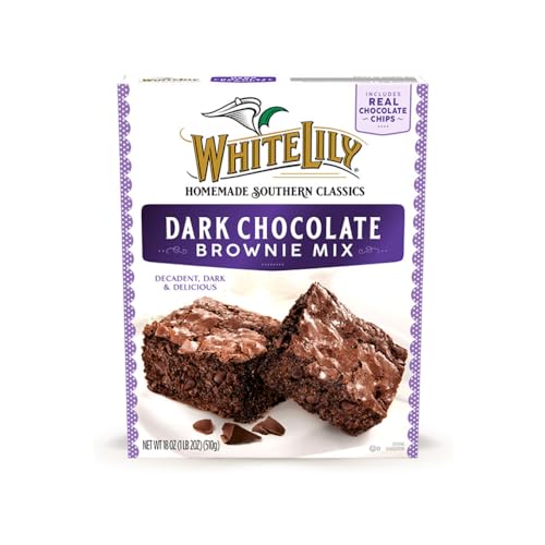 White Lily Dark Chocolate Brownie Mix with Real Chocolate Chips, 18 oz - Palatize Pack of 6 - Thumbnail 3