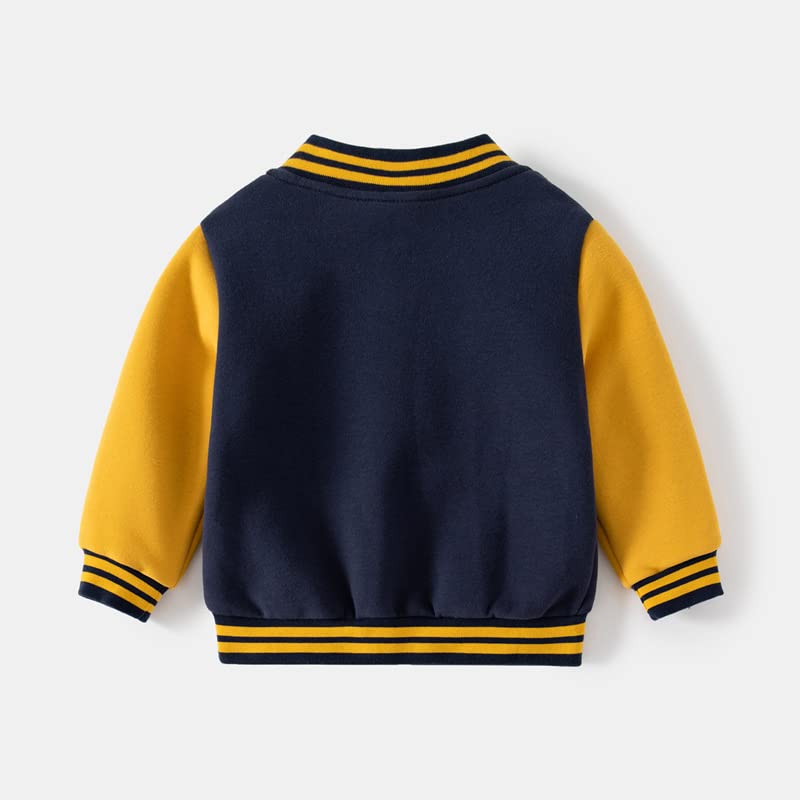 Meufam Boys Girls Varsity Letter Print Jacket Casual Baseball Outwear Kids Basic Zipper Sweatshirts Lightweight Athletic Coat2