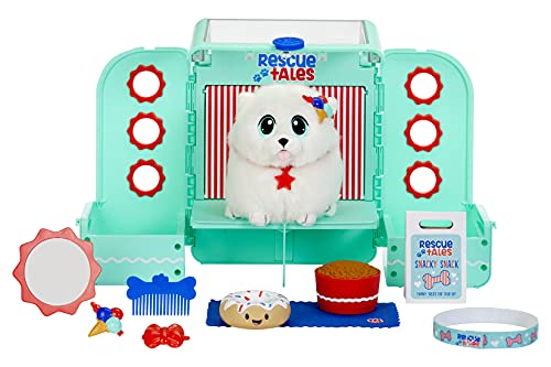 Little Tikes Rescue Tales Groom 'n Go Pet Backpack with Soft Plush Pomeranian Stuffed Animal Toy, Grooming Salon Playset, 9+ Accessories-Gifts for Kids, Toys for Girls & Boys Ages 3 4 5