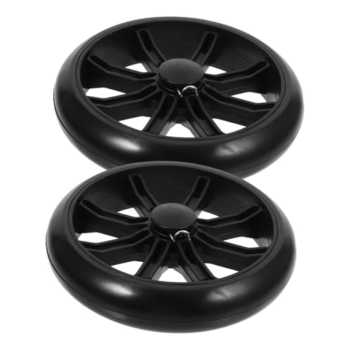 OFFSCH 2piezas Ruedas De Recambio para Carrito Compra Resistentes Desgaste y Pinchazos Estructura Firme para Estabilidad y Fácil Maniobra Espacios Estrechos