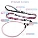 COSOWO Slip Lead Dog Leash with Dual Handles No-Pull Reflective Training Leash with Knot-Free Swivel Heavy-Duty Design for Small, Medium & Large Dogs Comfort-Grip for Secure Walking,Pink