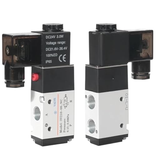 Électrovanne pneumatique électrique 3V210-08 commande directionnelle magnétique 24V