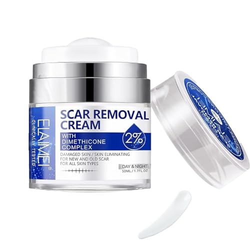 Uocasi Crema para eliminar cicatrices,Manteca de tratamiento para eliminar cicatrices,Crema reparadora de la piel de 50 ML facial,Cicatrices de acné,Cesáreas,Cortes,Estrías,Cicatrices quirúrgicas