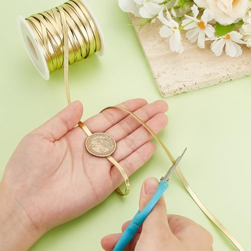Cinta de cuerda de cuentas con efecto cuero metálico para costura y tocados 4