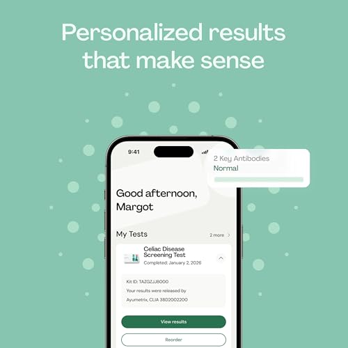 Image of Everlywell At-Home Celiac Disease Screening Test for Women and Men, Digestive Health Lab Tests with Accurate Results from CLIA-Certified Labs Within Days, for Ages 18 Plus