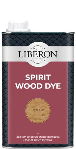 Image of Libéron Spirit Wood Dye – Ideal for Dense Hardwoods – Quick Drying - Rich Colour - Intermixable Shades - Great for Antique Restoration - Light Oak - 1L