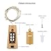 Aluan Wine Bottle Lights with Cork Christmas Lights 15 LED 10 Pack Fairy Lights Waterproof Battery Operated Cork String Lights for Jar Party Wedding Christmas Festival Bar Decoration, Warm White