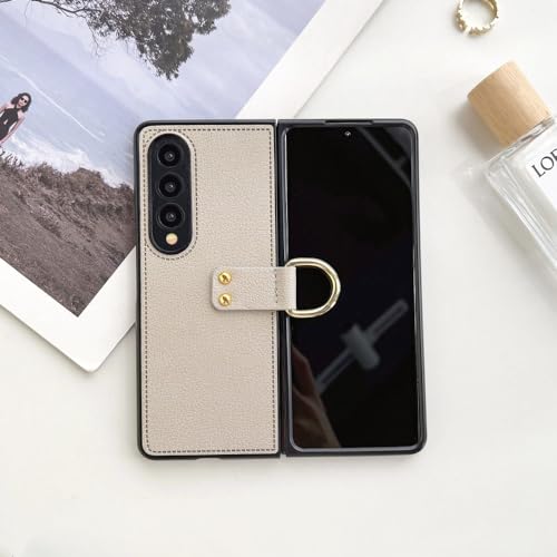 Housse en cuir anti-chute sans empreintes pour Samsung Galaxy Z Fold 4 3 2 5G