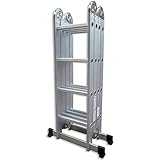  Escalera multifunción 4.66 Mtrs.con dos plataformas de andamio marca Pro-Steps