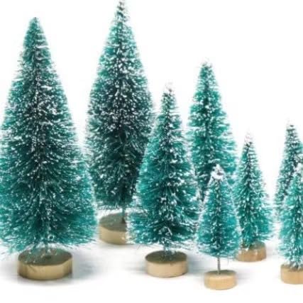 home frosted christmas tree