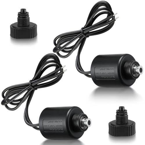 Mysora 24VAC Solenoid Replacement 2 Pack Sprinkler Valve Solenoid with Adapter Compatible with Hunter PGV/ICV Irrigation Systems Compatible with 606800 Durable Copper Core Easy Installation