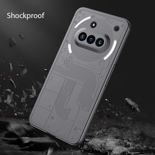 Image of Kapa Double Dip Full 360 Protection Back Case Cover for Nothing Phone 3A 5G (Grey)