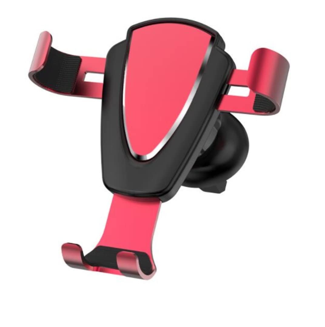 Smartfon Uchwyt Do Samochodu Uchwyt samochodowy do uchwytu na telefon komórkowy Uchwyt samochodowy na odpowietrznik do montażu na stojaku na telefon komórkowy Wspornik Nawigacyjny (Color : Rosso)