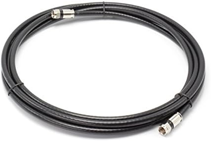 30' Feet, Black RG6 Coaxial Cable (Coax Cable) with Weather Proof Connectors, F81 / RF, Digital Coax - AV, Cable TV, Antenna, and Satellite, CL2 Rated, 30 Foot