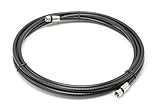THE CIMPLE CO 25 Foot Black - Solid Copper Coax Cable - RG6 Coaxial Cable with Connectors, F81 / RF, Digital Coax for Audio/Video, Cable TV, Antenna, Internet, & Satellite, 25 Feet (7.5 Meter)