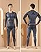 Thermal Underwear Set Sport Compression Set Hunting Gear Long Johns Breathable Perspiration Base Layer for Outdoor Activities Grey