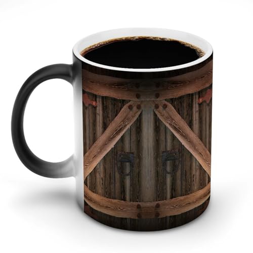 マグカップ 熱変色カップ 倉庫 板の板 コーヒー色 おしゃれ コーヒーカップ 陶磁器変色 セラミック 耐熱 耐冷 ティー 大容量 陶瓷器 マジック ミルク 家庭用 業務用 350ml