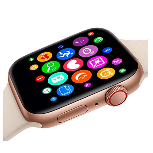 Smartwatch Iwo 8 Rosa Relógio Inteligente 44mm Serie 4 2019