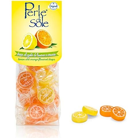 Perle di Sole Citrus Hard Candy - Italian Candy Individually Wrapped - Lemon & Orange Slice Hard Candy (3.52 oz.) Cover