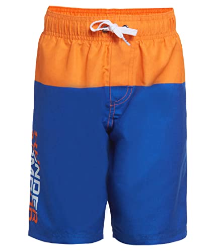 Under Armour Boy's Color-Block Volley (Little Kids/Big Kids) Blaze Orange 4 Little Kid