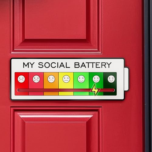 Acrylic Mood Door Sign for Creative Home Decor 7 Emotion Expressions