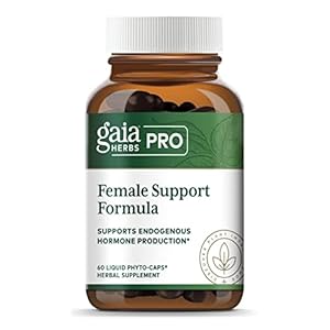 Gaia PRO Female Hormone Formula – Menopause Supplement for Women – with Vitex, Organic Black Cohosh & St. John’s Wort – 60 Vegan Liquid Phyto-Capsules (60 Servings)