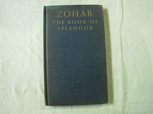Zohar: The Book of Splendor B0000EED6I Book Cover