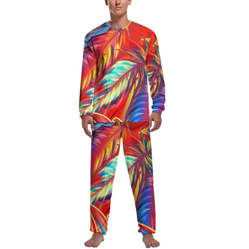Pyjama homme haut et bas Plume Rouge à manches longues et pantalon de nuit