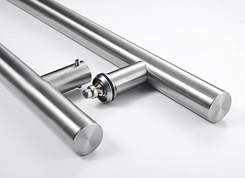 TOGU TG-6012 900mm/ 36 inch SUS 304 Stainless Steel Long Door Pull Handle with Solid mounting standoffs,Work as Push Pull Door Handles for Exterior Commercial Door/barn Door,Brushed Nickel Finish by TOGU - Used condition - Image 9