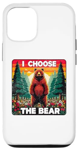 I Choose The Bear Funny ���f�B�[�X �f�B�x�[�g�E�b�Y �v���f�^�[�Y �}�} �X�}�z�P�[�X iPhone 12/12 Pro �p