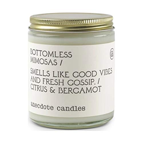 Anecdote Candles – Bottomless Mimosas Glass Jar Candle – Citrus And Bergamot – Coconut Soy Wax – Non Toxic Scented Candle – Made In Usa – Luxury Candles For Home – 7.8 Ounces #TOP2