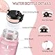 Motswedi Trinkflasche 1l, BPA-Frei, Trinkflasche Sport, Kohlensäure Geeignet, Wasserflasche, Mit Zeitmarkierung, Sportflasche, Trinkflaschen für Camping, Fahrrad, Fitness, Wandern - Rosa&Himmelblau
