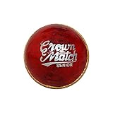 General Motors-GM Unisex – Erwachsene GM Leather Ball_Adult, Crown Match GCLB8004 (Rot), Jugend