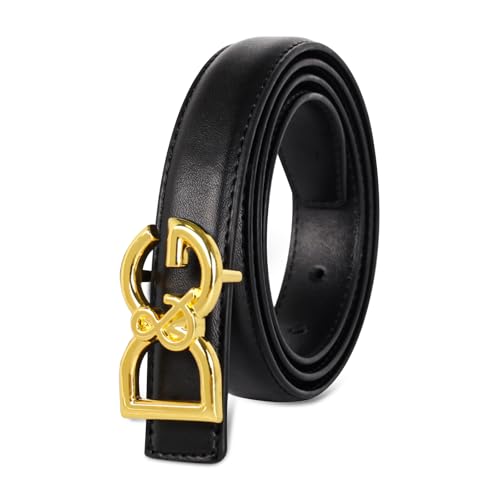 Image of Aurolran Women's Leather Belt with Buckle - Ideal for Dresses, Jeans, and Coats