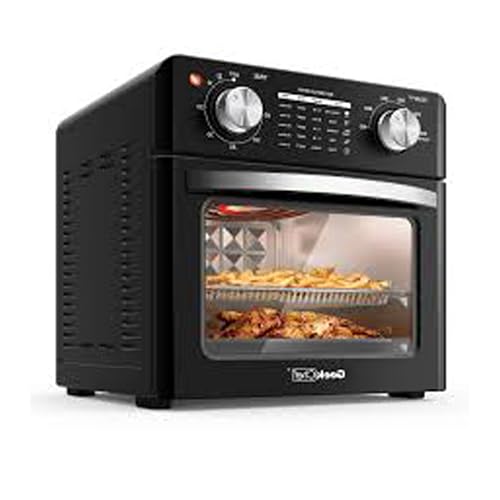 Geek Chef 4.0 Quart Air Fryer, Temperature Control, Black, 7 Cooking Functions, Non-stick Accessories Included