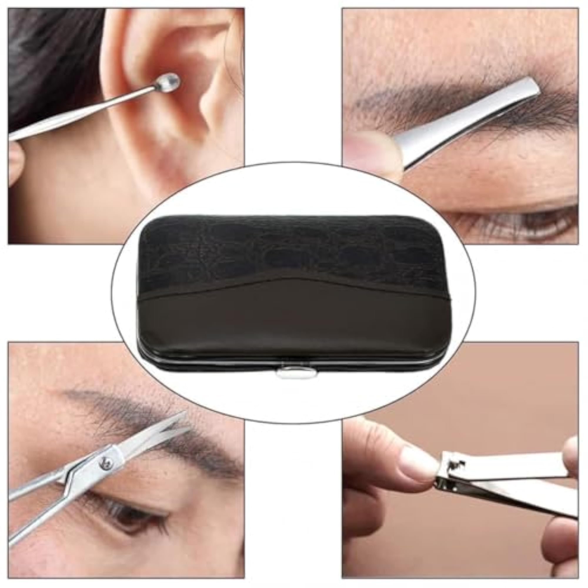 7-in-1 Stainless Steel Manicure Pedicure Set, Professional Kit