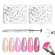 SZSMW 300 Stück Schwamm Nägel - Nail Sponges - Nail Sponge Metall Greifer,Nailart-Schwamm für Verlaufsnageldesigns, Heimwerken und Tägliche Pflege