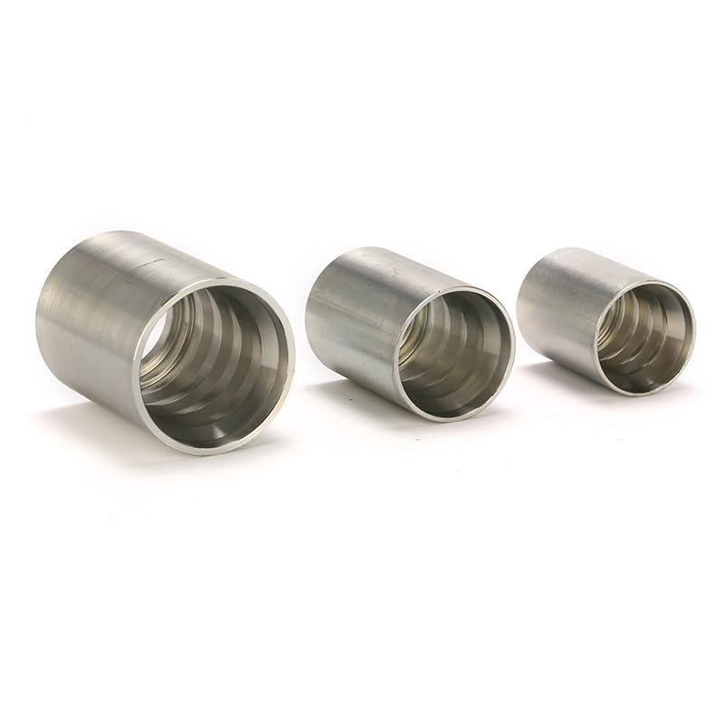 00400, Hydraulic ferrules for 4 Layers hose, Ferrule For 4SP 4SH R12 hose, Carbon steel ferrule, 50PCS Set (00400-08 DN-12)