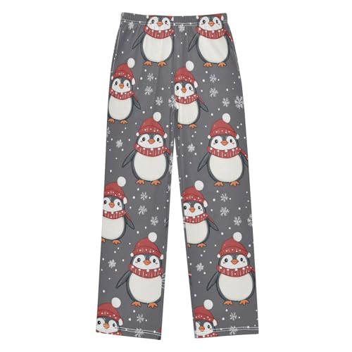 Pajama Bottoms, Pajamas Pant Cartoon Penguin Lounge Wear Casual Gray Sleep Long Pants Soft Pjs Sleepwear