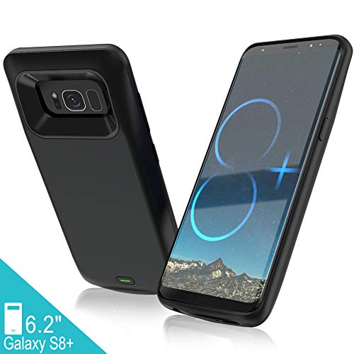 Elebase Galaxy S8 Plus Battery Case,5500mAh Portable External Backup Charging Case,Rechargeable Impact Resistant