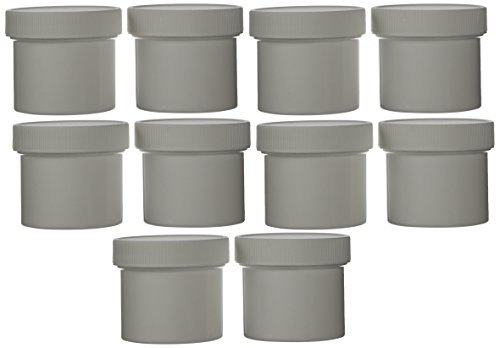 Plastic Ointment Jars with Lids 2 Oz 10/pkg