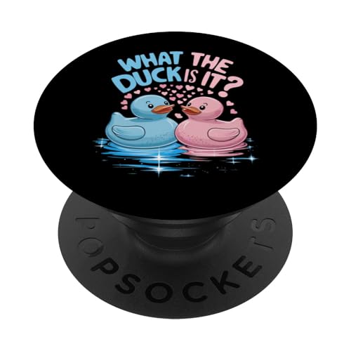 What The Ducks Is It Cute Baby Shower Fiesta de revelación de género PopSockets PopGrip Intercambiable