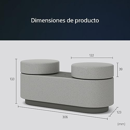 Sony HT-AX7 Sistema de Sonido Surround Portátil para Tablet, Smartphone, Ordenador Portátil, Proyector, Batería 30 Horas, Fácil Conexión Bluetooth, Gris - imagen 4