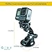 Suction Cup Car Mount Kit for Gopro Hero Cameras Hero 9 Hero8 Hero7 DJI Osmo Action - Easily Mounts On Windshield- The Ideal Accessories Kit Bundled with Buckle Mount, Tether and Protective Bag