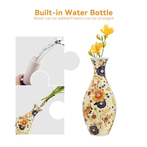 Image of 3D Puzzle Planter Vase for Adult, 160 Pieces DIY Flower Vase - Perfect Housewarming Gift (Vibrant Garden Elegance)