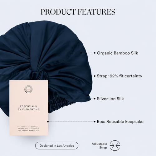 Image of Mulberry Silk Sleep Bonnet by Clementine Essentials, Wrap Style