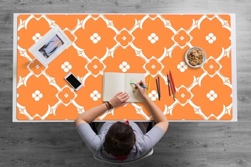 Tapis de souris fleurs orange idéal à la maison pour bureau floral