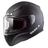 LS2 Helmets Full Face Rapid Street Helmet (Matte Black - Large)