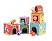 Djeco 39108 Topanifarm, Cubos Apilables, Multicolor
