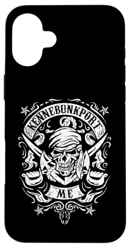 Kennebunkport Maine Pirate Skull and Crossed Swords�f�U�C�� �X�}�z�P�[�X iPhone 16 Plus �p